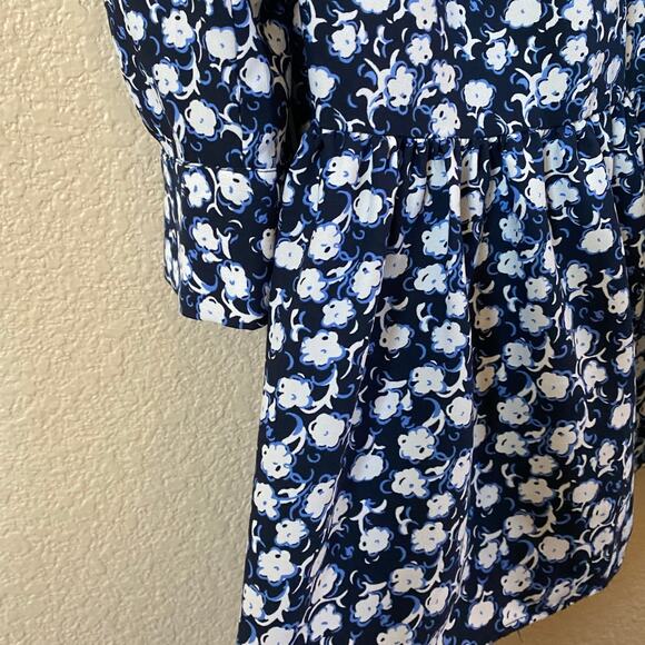 LOFT Outlet Women's Floral Georgette Prairie Mini Dress -‎ XS EUC - Picture 9 of 13